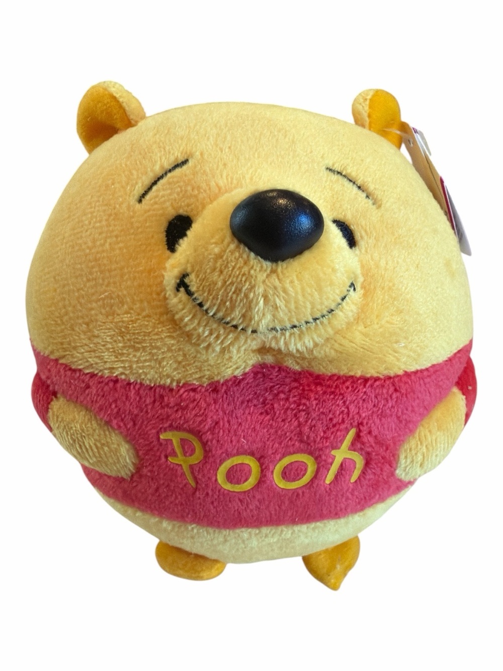 Disney Yellow Pooh Plush with red shirt